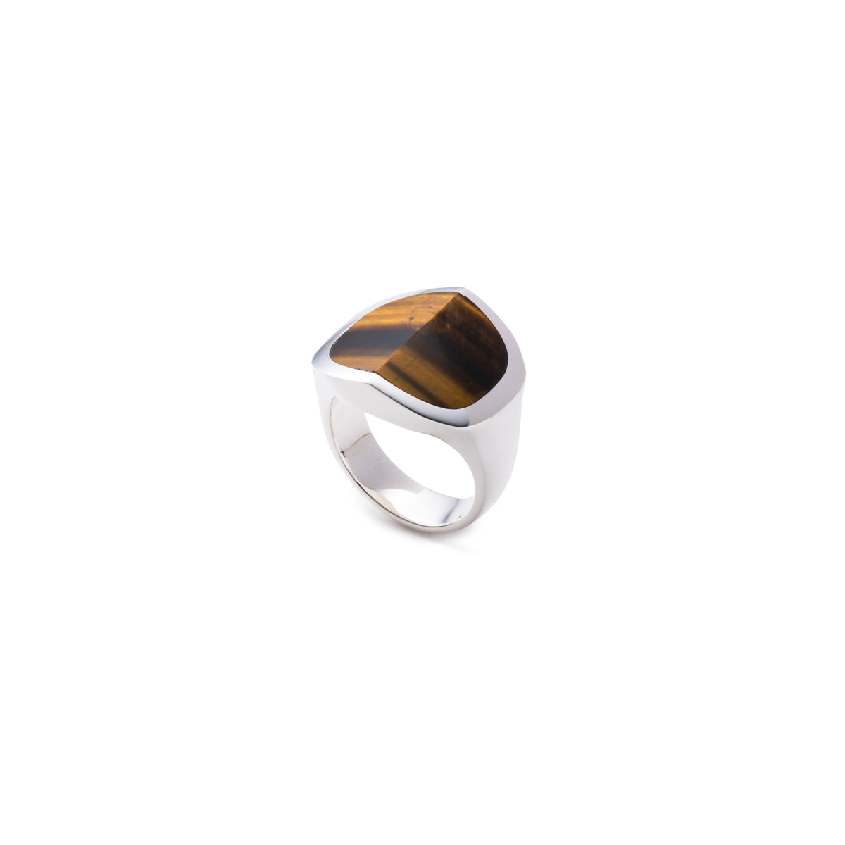 EQUINOX-Pyramid Tiger's Eye Ring Large size