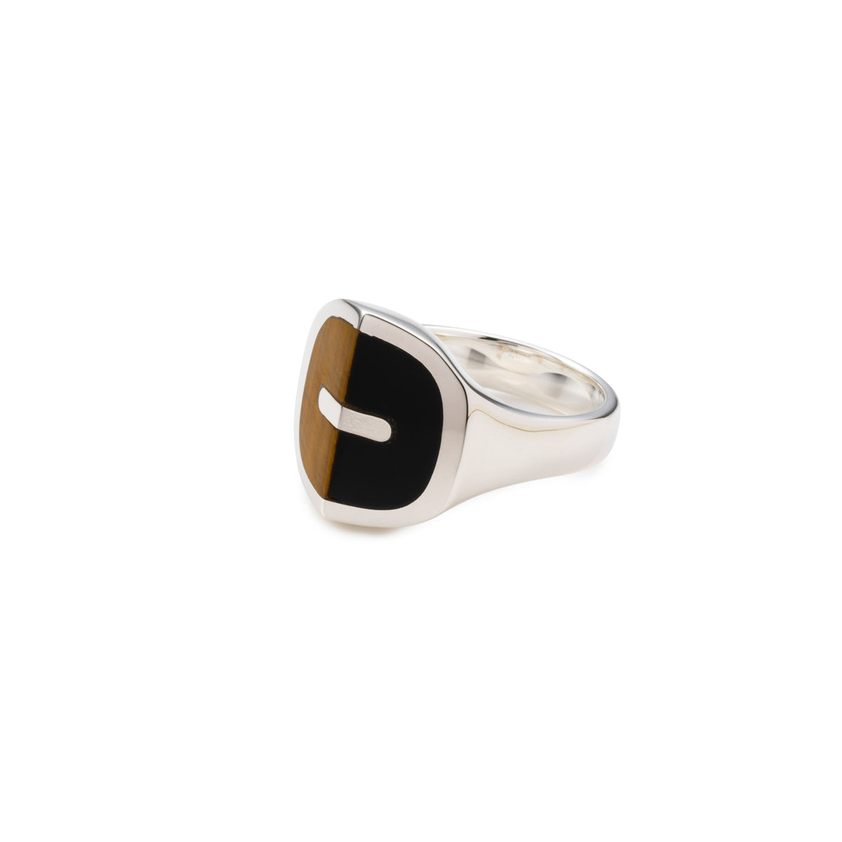 【Made-To-Order】EQUINOX-Pyramid Onyx Tiger's Eye Ring
