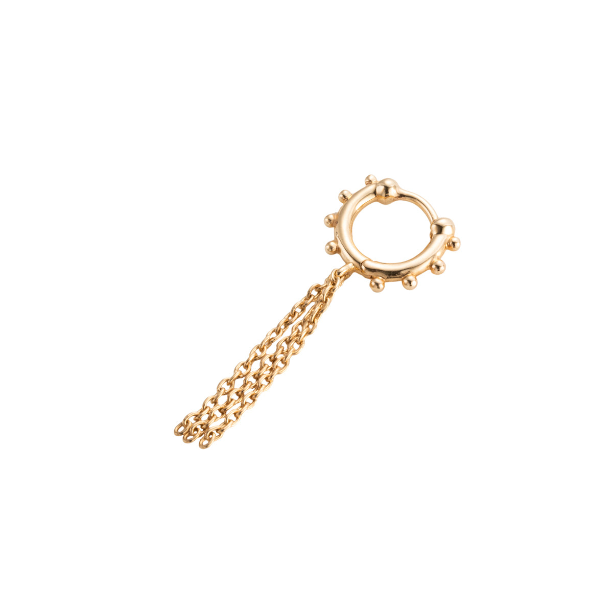 SEA ANEMONE Chain Hoop Earring