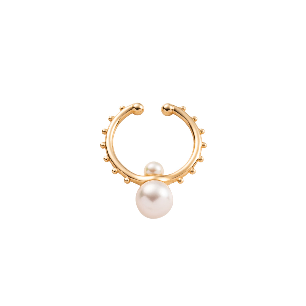 SEA ANEMONE Akoya Pearl Ear Cuff