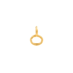18K DUNE Oval Hoop Single Earring