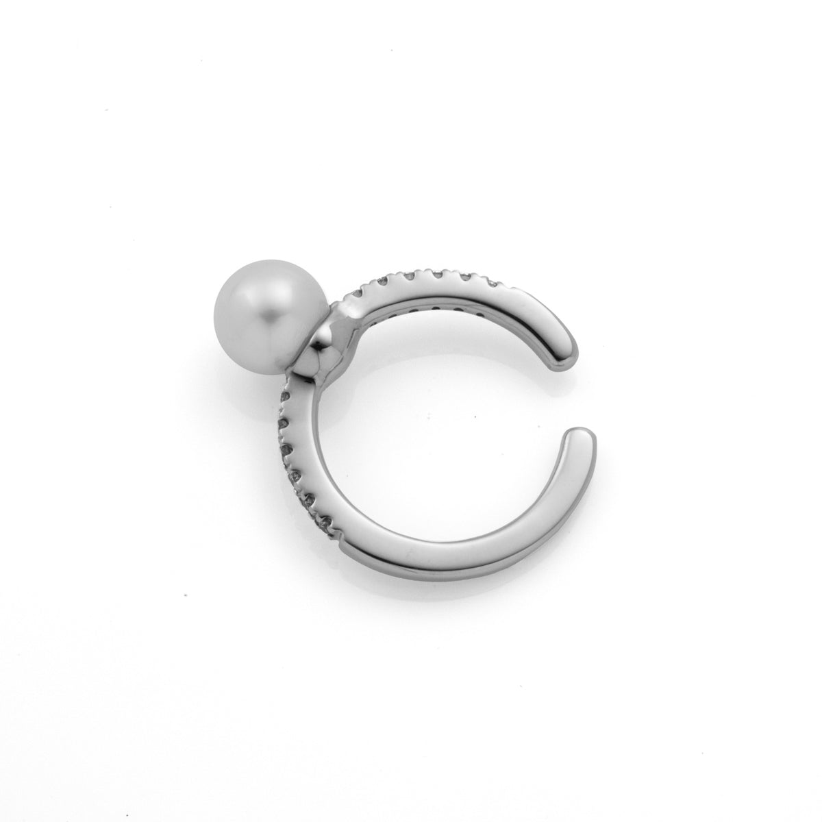 Akoya Pearl Diamond Ear Cuff