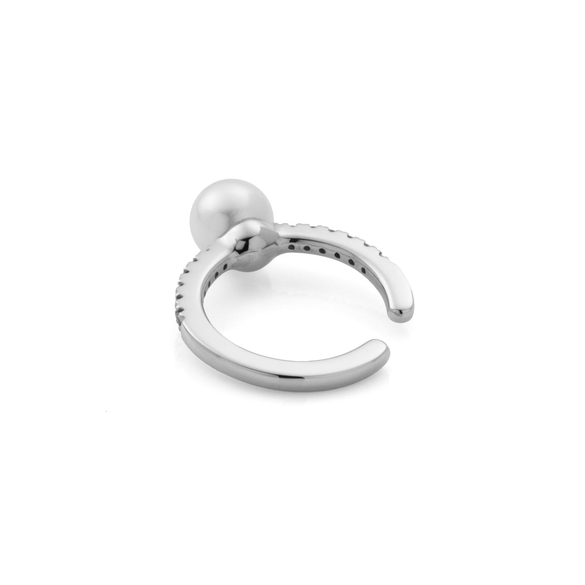 Akoya Pearl Diamond Ear Cuff