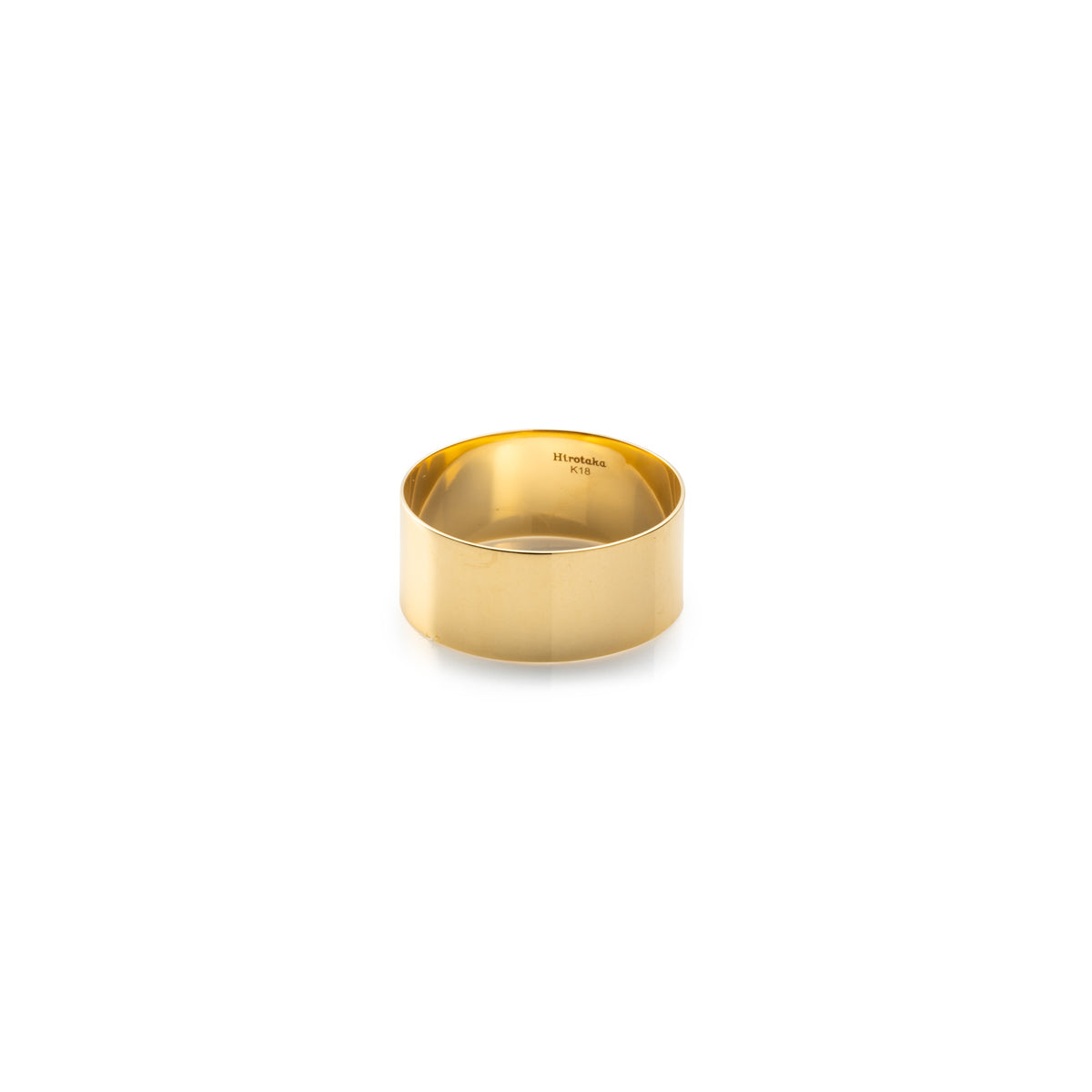 【Made-To-Order】18K ALL ABOUT BASICS Flat Wide Band Ring