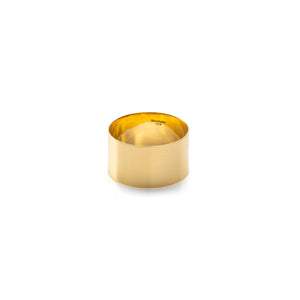 【Made-To-Order】18K ALL ABOUT BASICS Flat Wide Band Ring