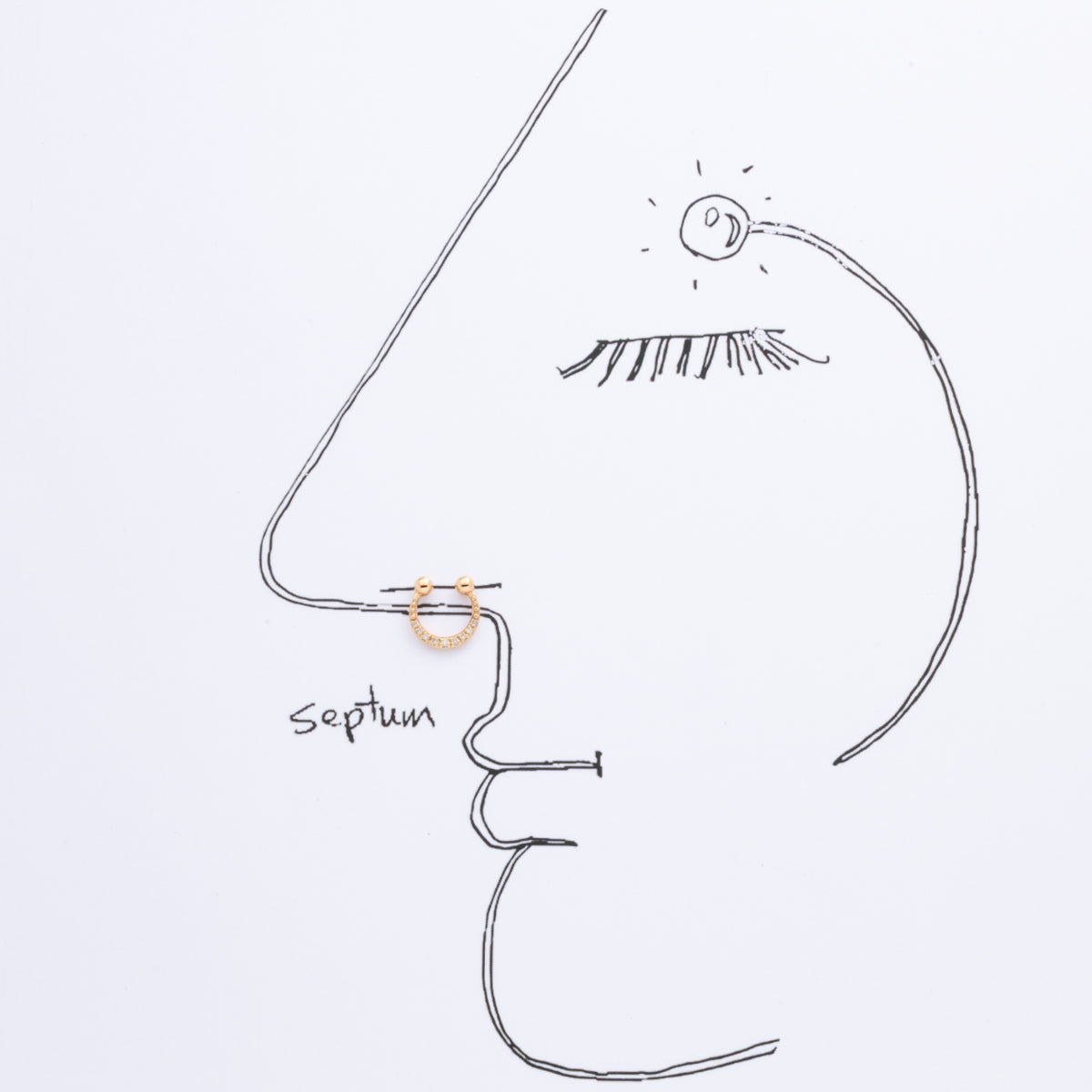 ALL ABOUT BASICS Septum Nose Cuff