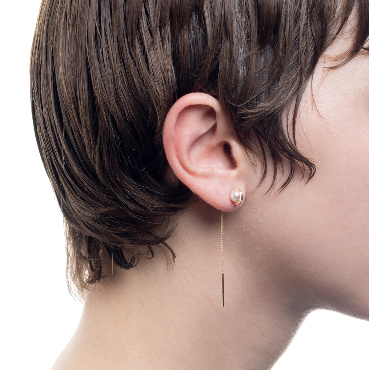 Mini BELUGA Akoya Pearl Chain Earring