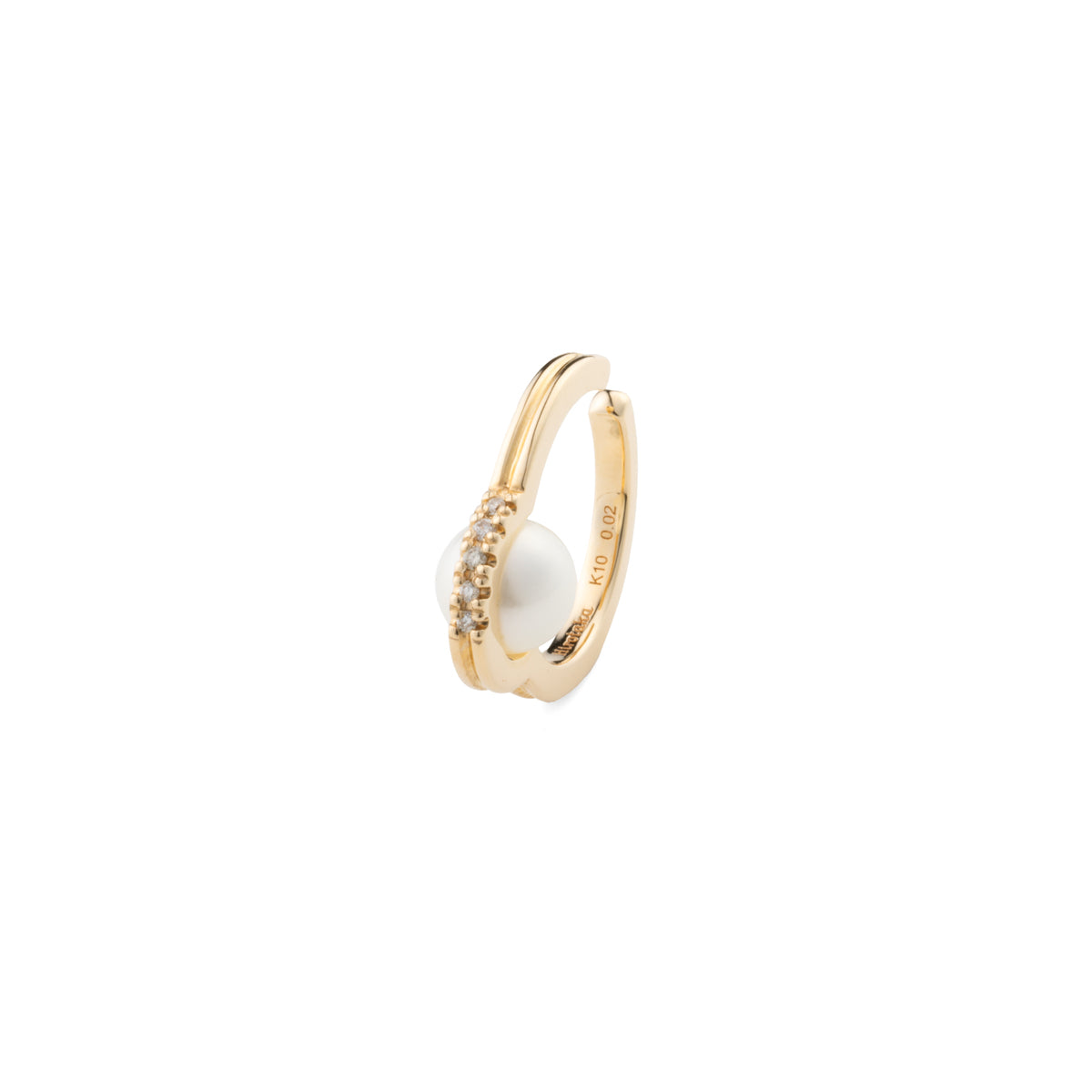 Mini BELUGA Diamond Akoya Pearl Ear Cuff