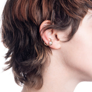 Mini BELUGA Diamond Akoya Pearl Ear Cuff