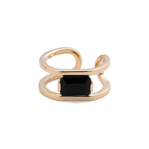 BIRD OF PARADISE Onyx Ear Cuff
