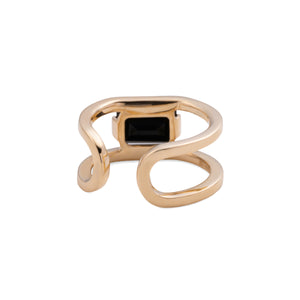 BIRD OF PARADISE Onyx Ear Cuff