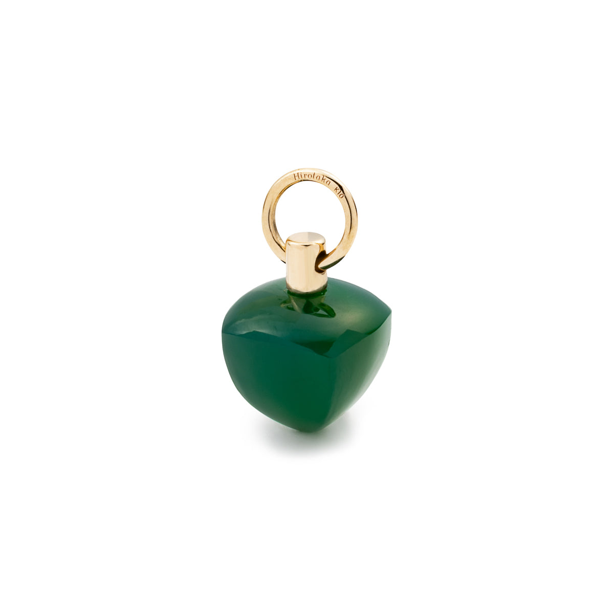 BIRD OF PARADISE Charm, Green Agate