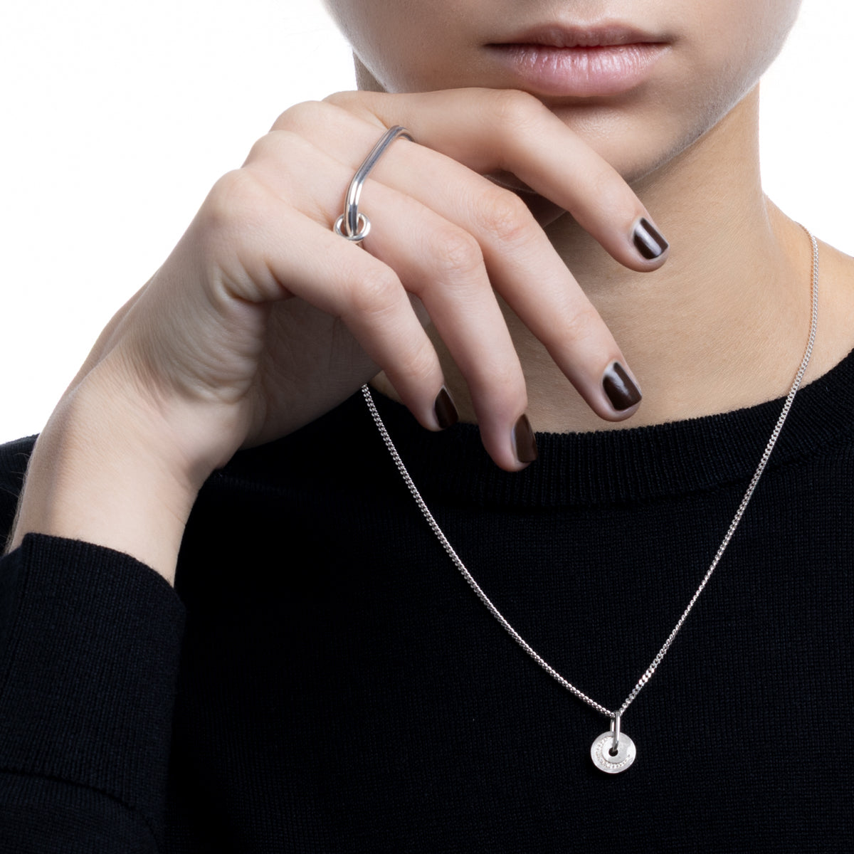 CELESTIALS THE MOON Diamond  Necklace  Mini