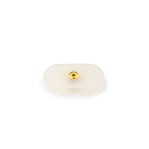 Oblong White Chalcedony Stone for SPEAR Earring