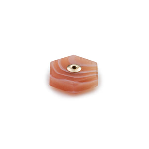 Hexagon Pink Agate Stone for SPEAR Earring