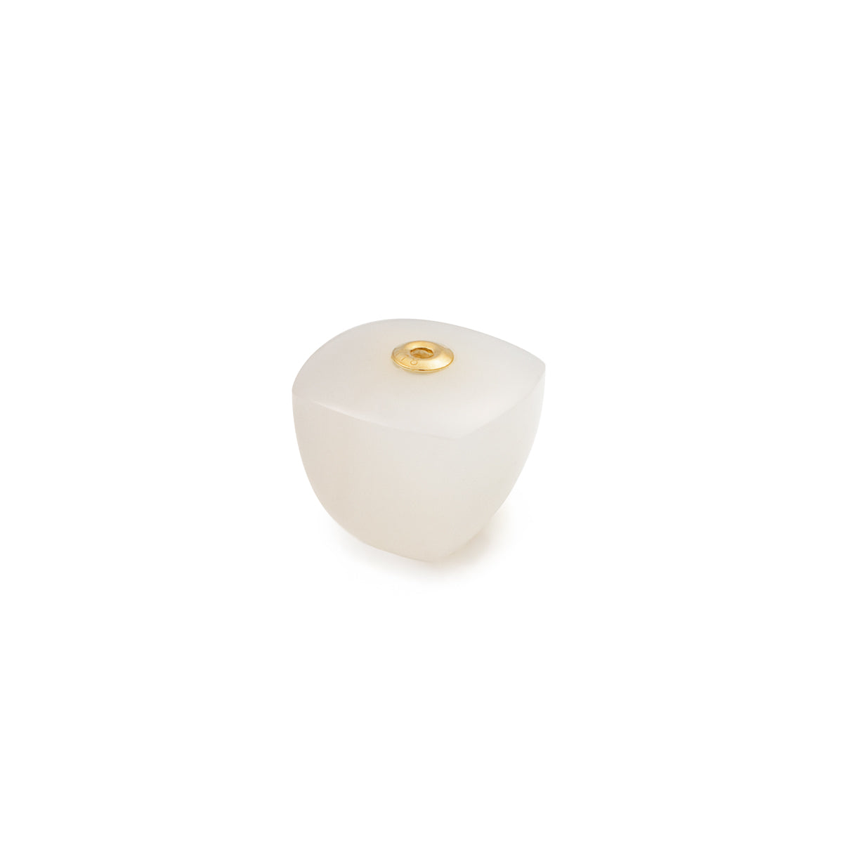 Sugarloaf White Chalcedony Stone for Micro Spear Earring