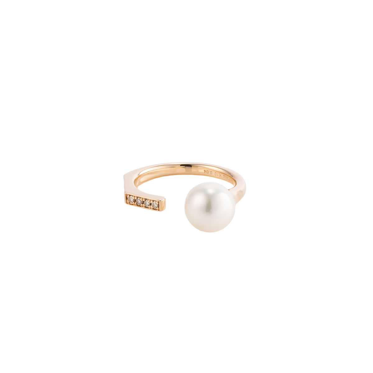 【Made-To-Order】MANHATTAN Akoya Pearl Diamond Cuff Ring