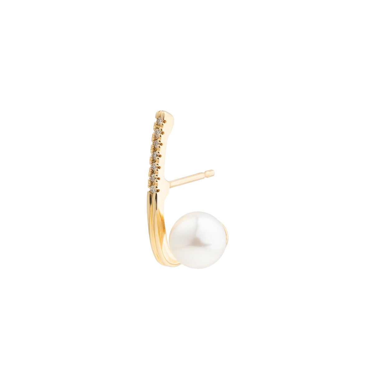 DROSERA  Diamond Akoya Pearl Earring