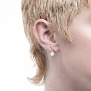 DROSERA  Diamond Akoya Pearl Earring