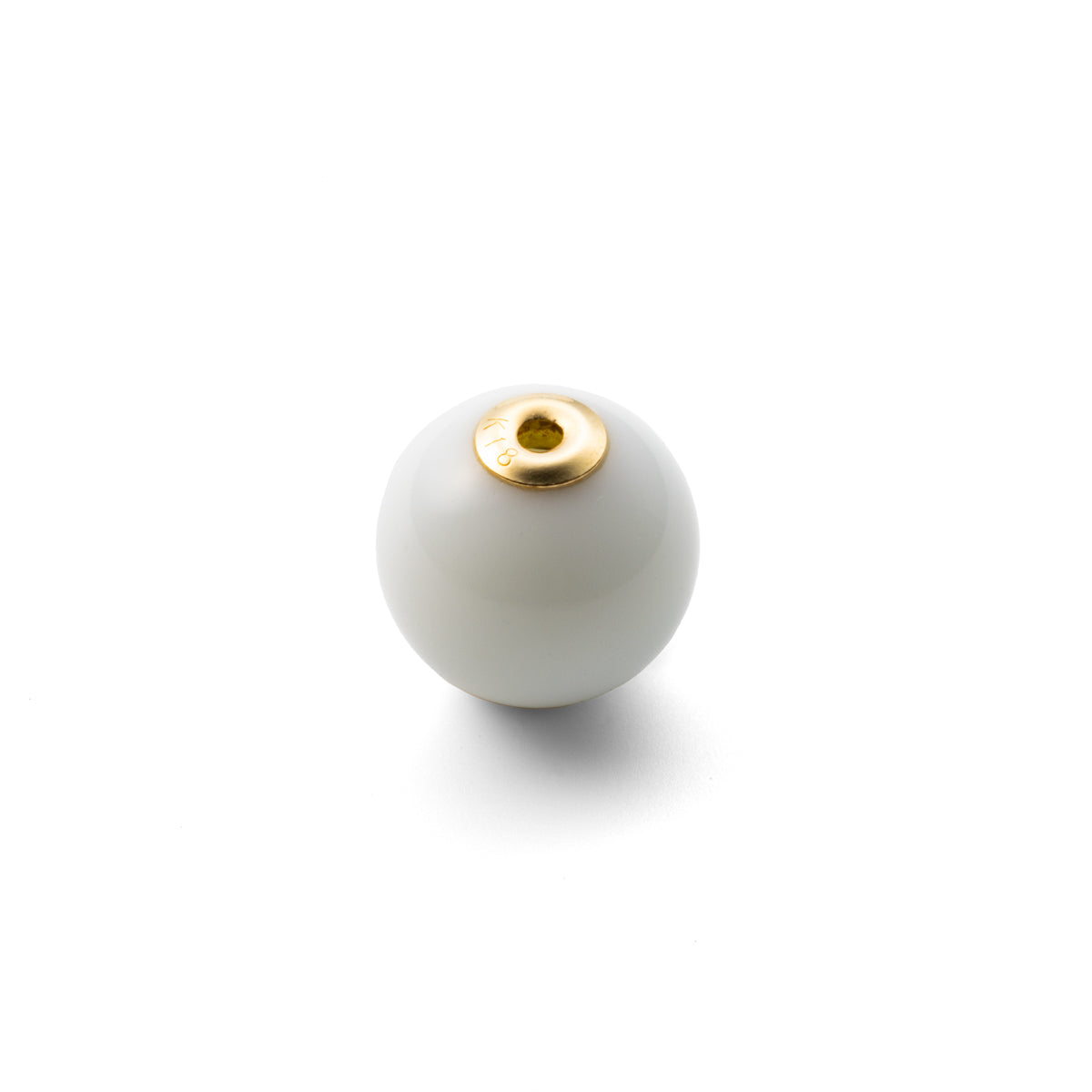 Ball 8mm White Agate Stone for SPEAR Earring