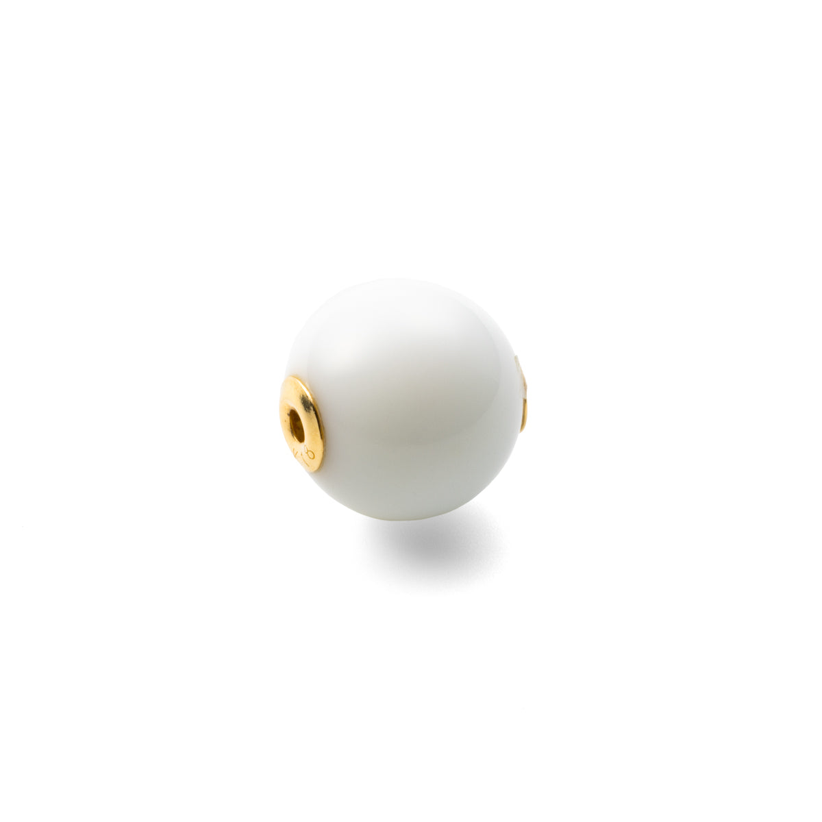 Ball 8mm White Agate Stone for SPEAR Earring