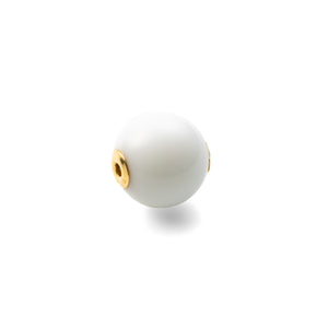 Ball 8mm White Agate Stone for SPEAR Earring