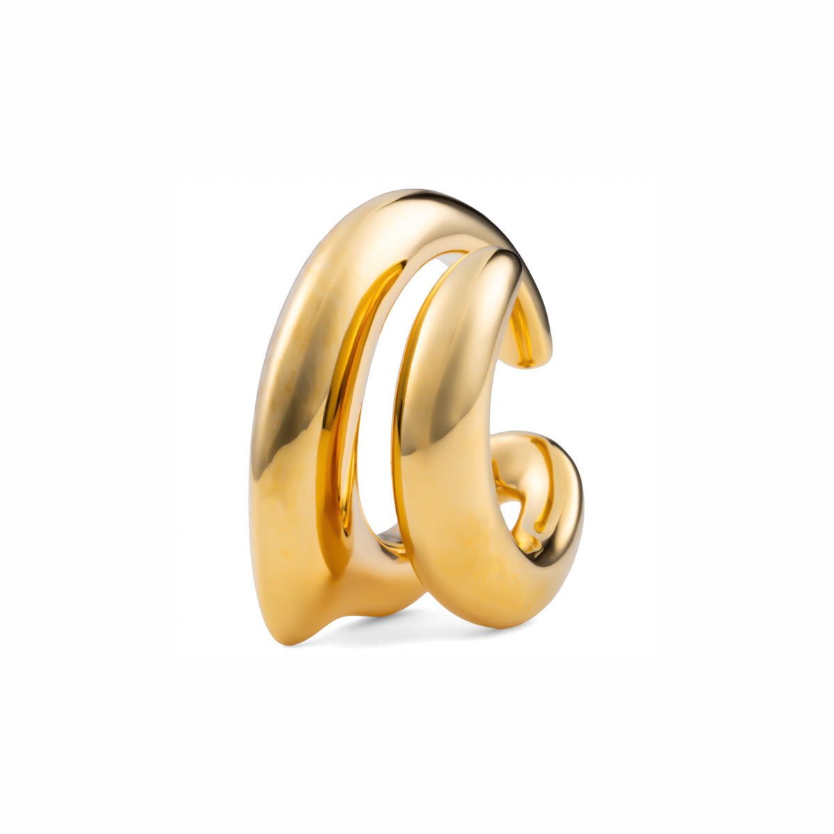 PARAKEET Ear Cuff  Gold Plated for Left ear