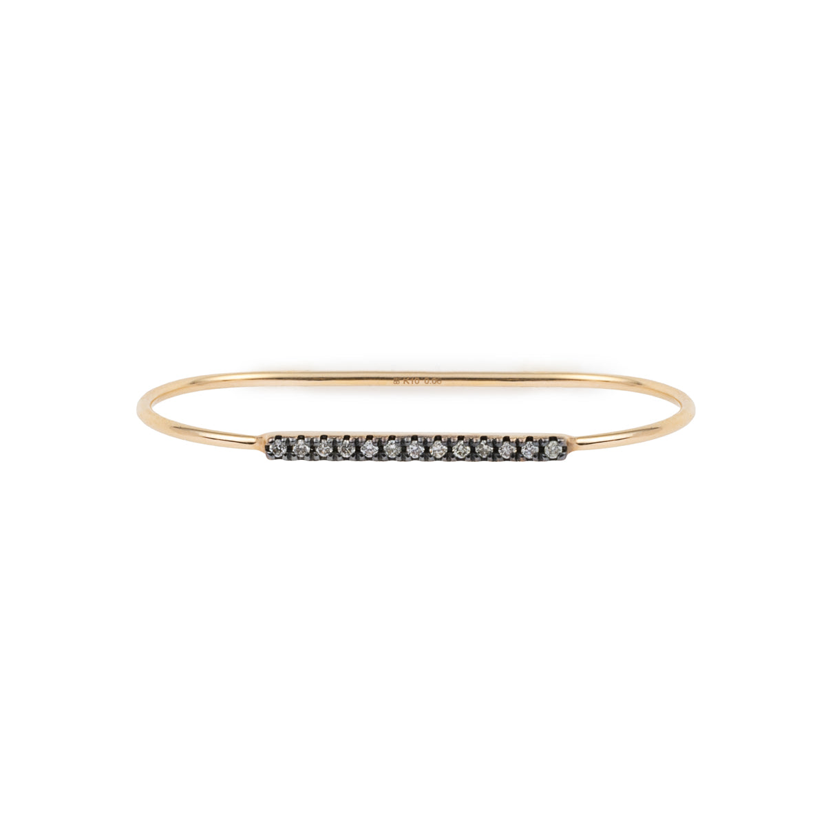 MIRÓ Diamond Double Finger Ring Black Ruthenium Plated