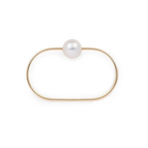 MIRÓ Akoya Pearl Double Finger Ring