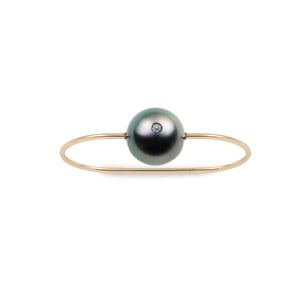 MIRÓ Tahiti Pearl Diamond Double Finger Ring
