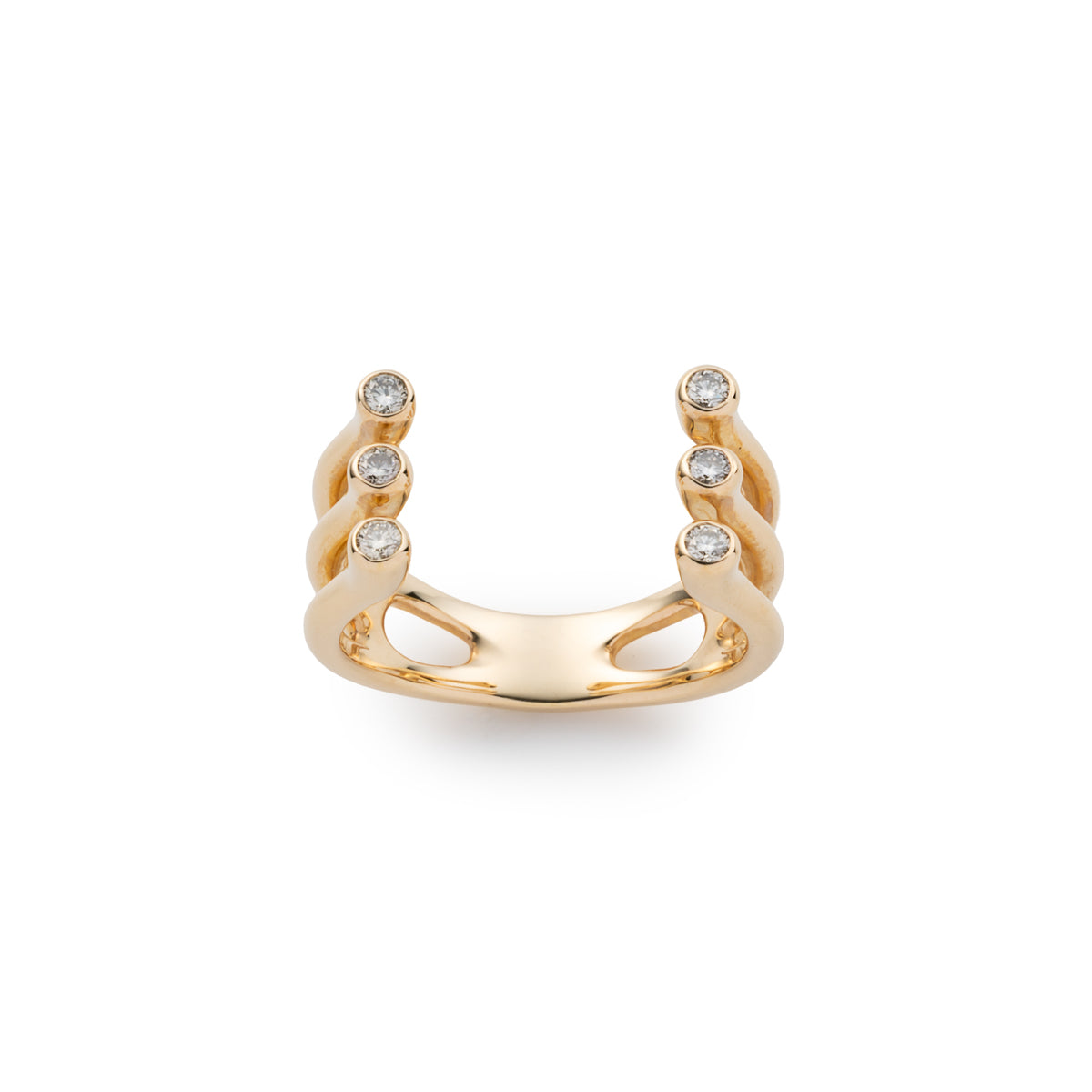 DROSERA Diamond Cuff Ring