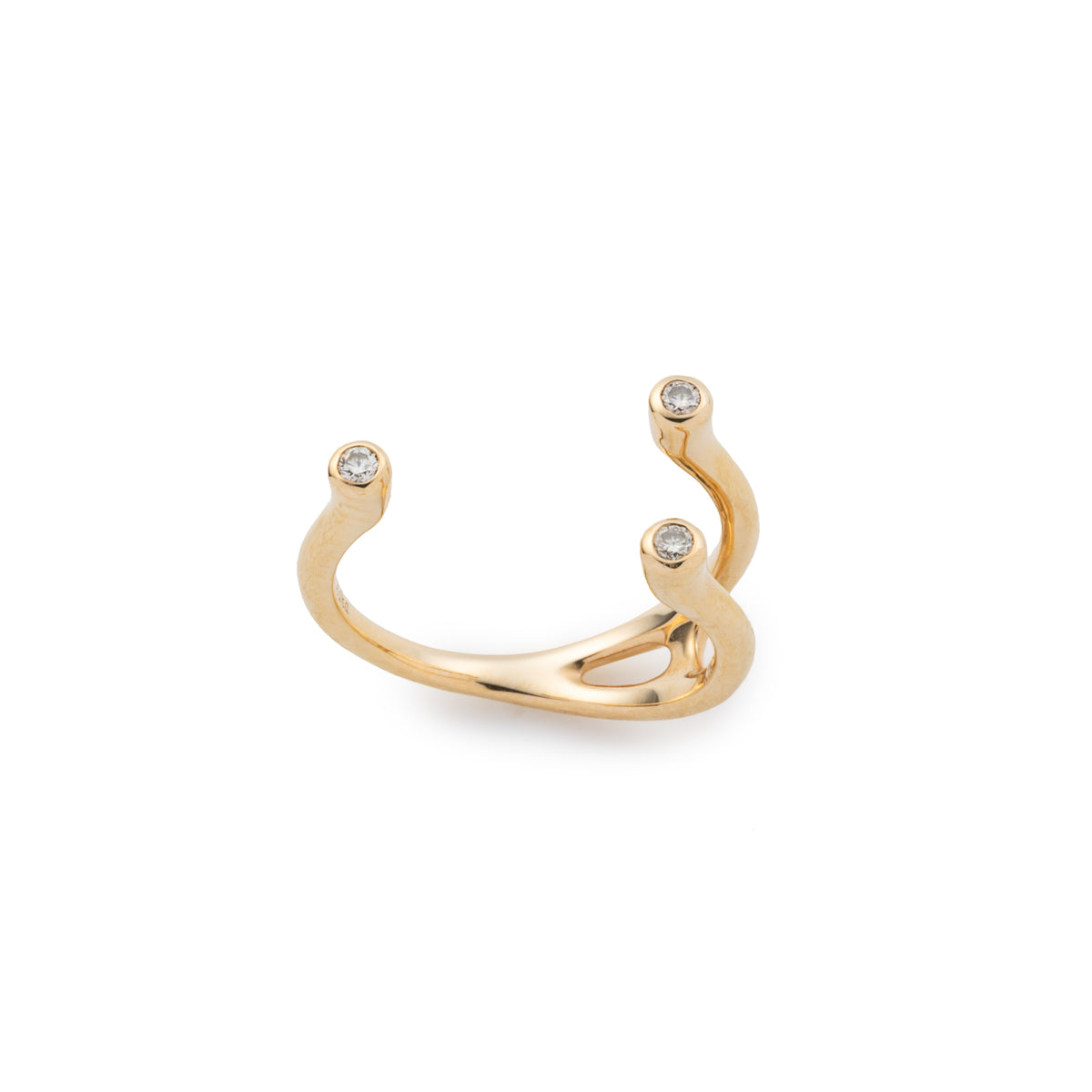 DROSERA Diamond Cuff Ring