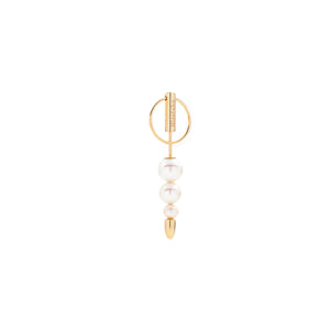 【Made-To-Order】PUNCTURE Back Spear Akoya Pearl Earring Small size