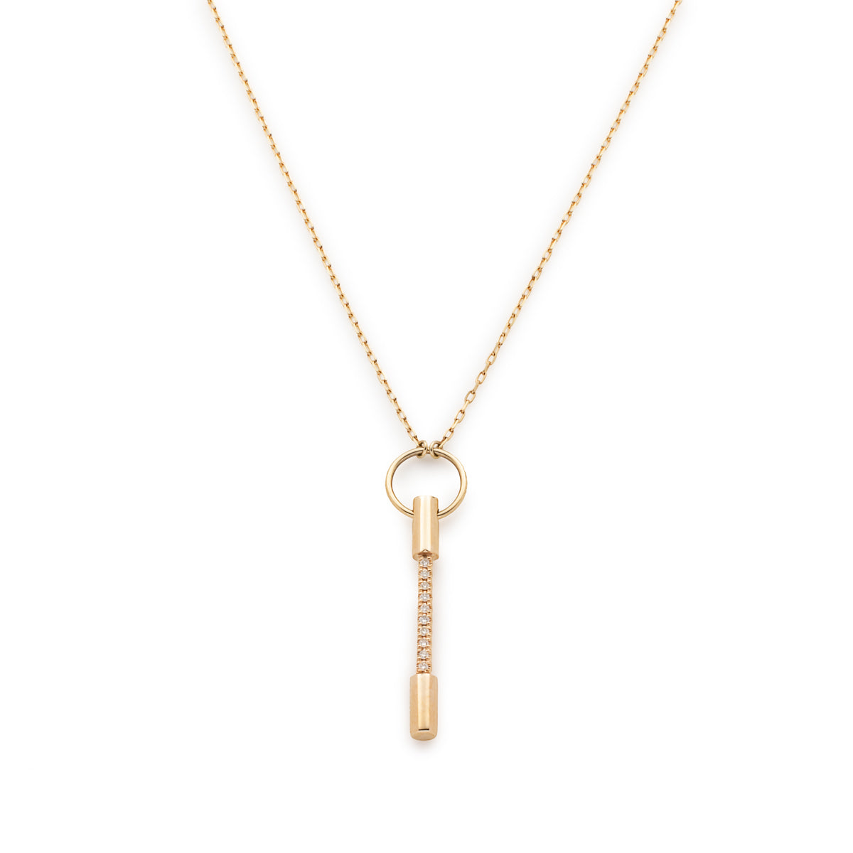 PUNCTURE Diamond Necklace Medium size