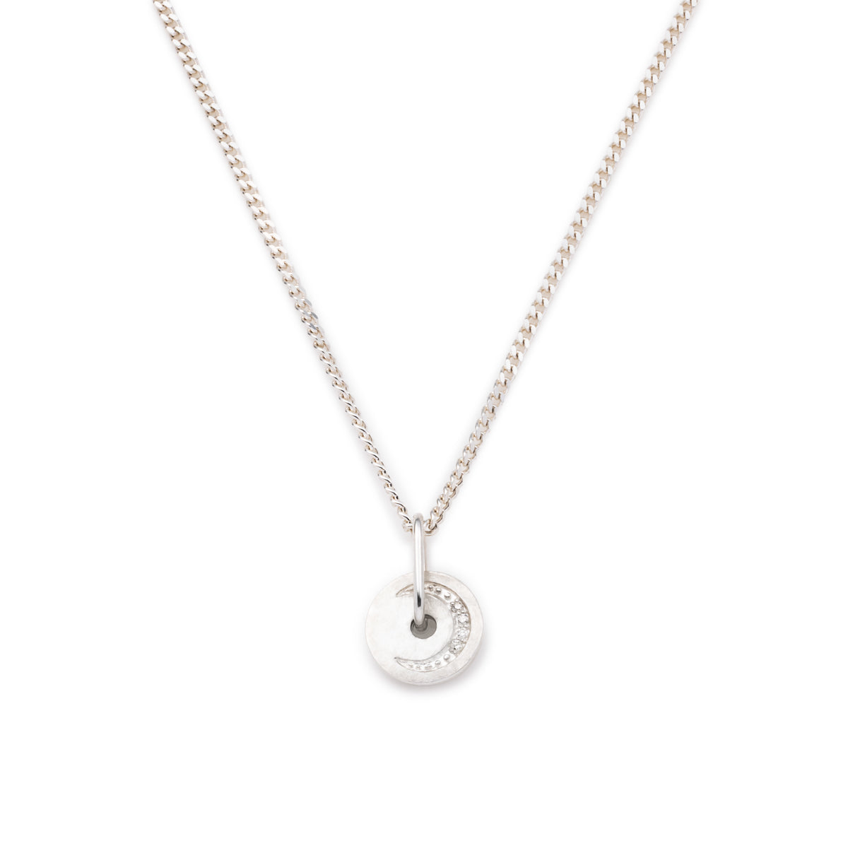 CELESTIALS THE MOON Diamond  Necklace  Mini