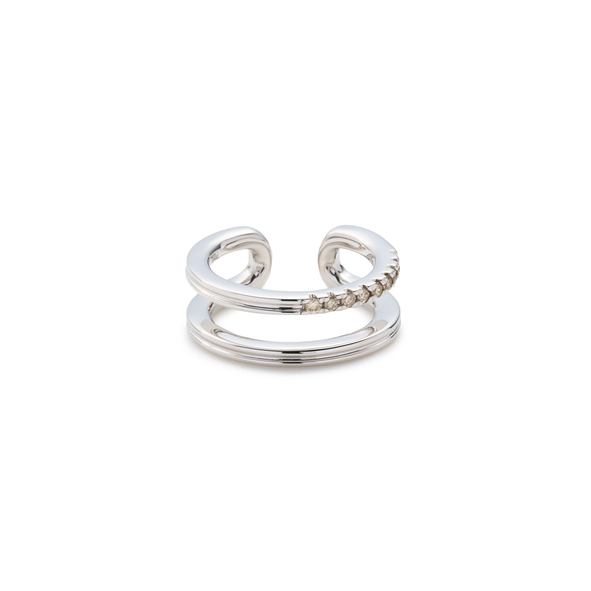 GOSSAMER Double Line Diamond Ear Cuff