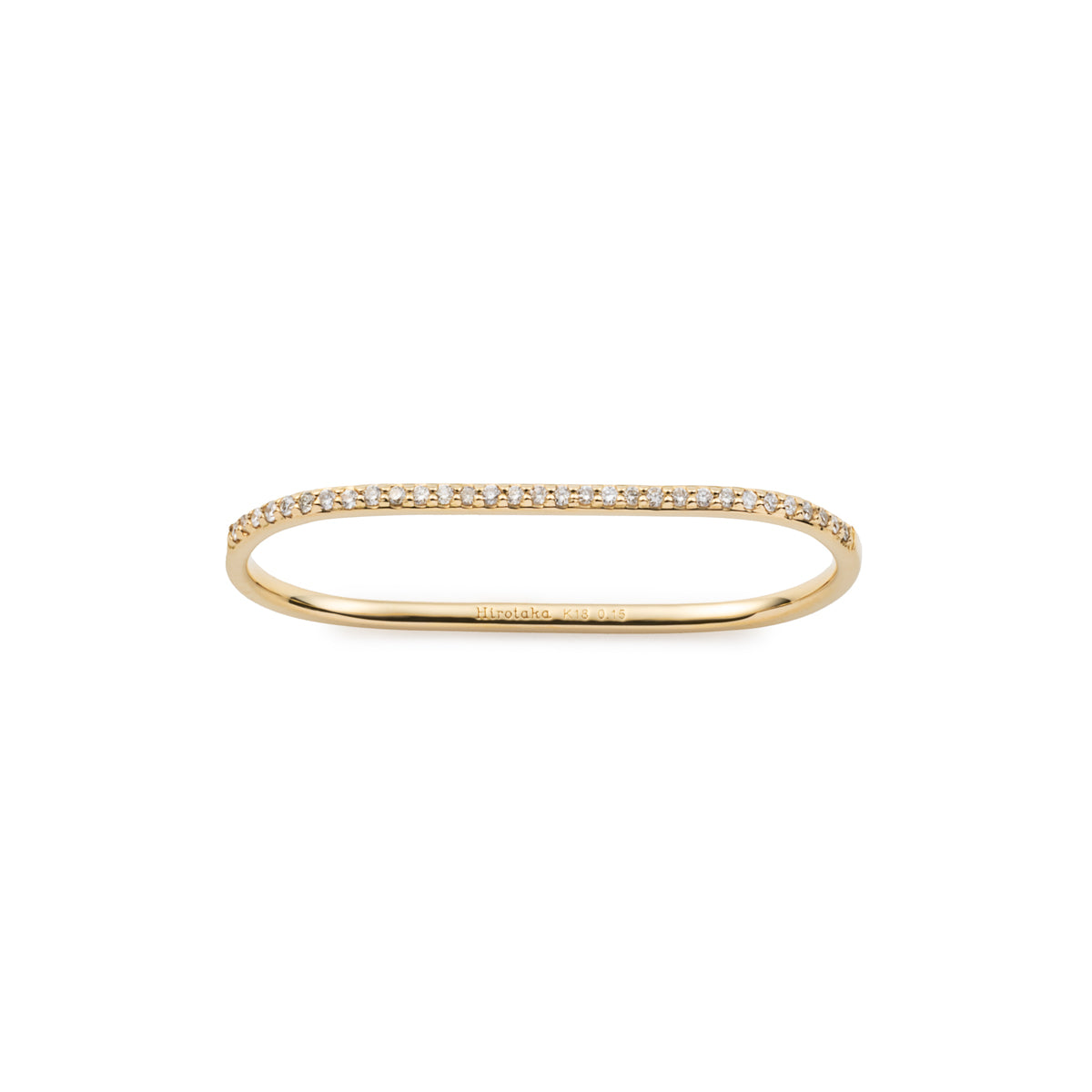 18K GOSSAMER Half Eternity Double Finger Ring