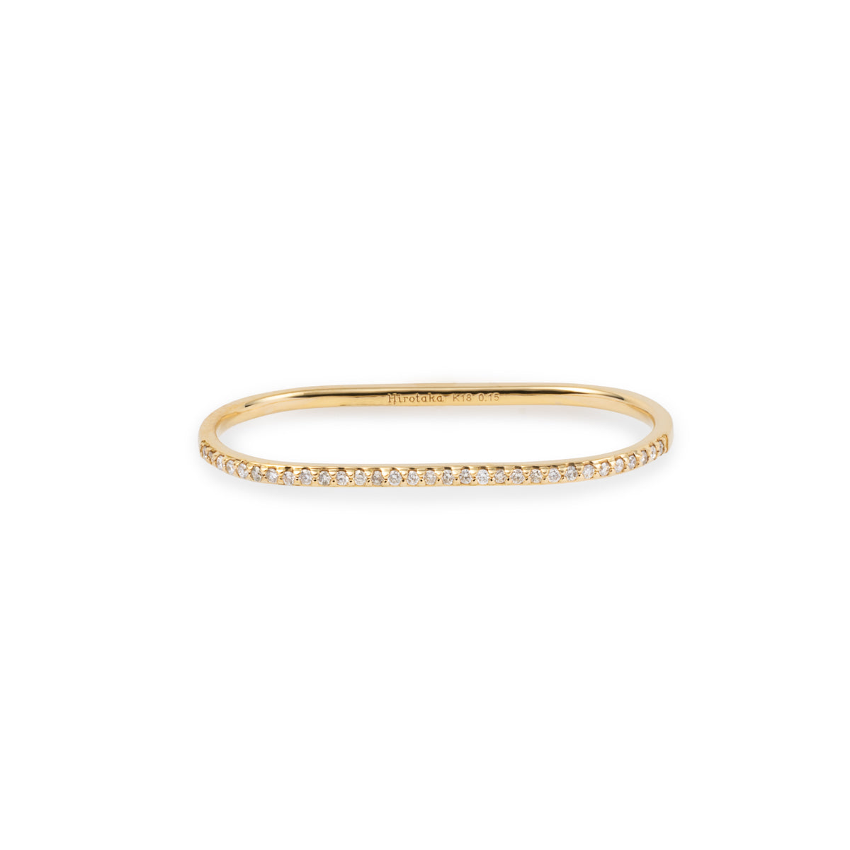 18K GOSSAMER Half Eternity Double Finger Ring
