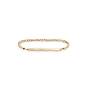 18K GOSSAMER Half Eternity Double Finger Ring