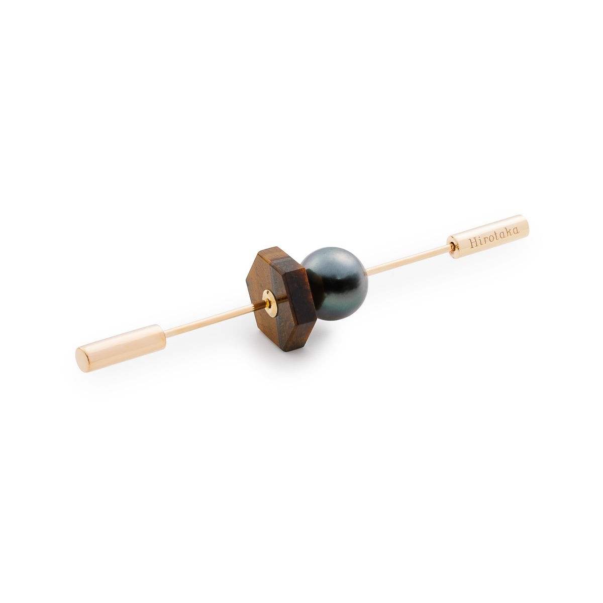 SPEAR Earring, Tahiti Pearl & Tiger's Eye