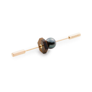 SPEAR Earring, Tahiti Pearl & Tiger's Eye
