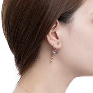 Short SPEAR Earring, Botswana Agate