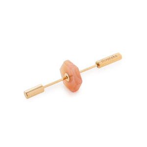 Short SPEAR Earring, Pink Agate