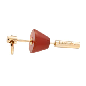 SPEAR Door Knocker Earring Small size, Carnelian