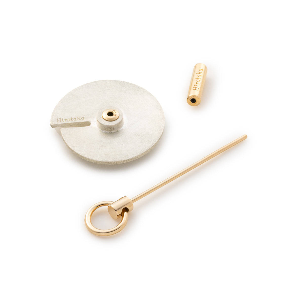 SPEAR Door Knocker Earring Medium size, Silver Bird Disk