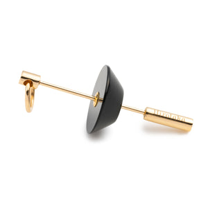 SPEAR Door Knocker Earring Medium size, Onyx