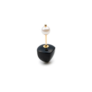 BIRD OF PARADISE Micro Spear  Akoya Pearl Earring