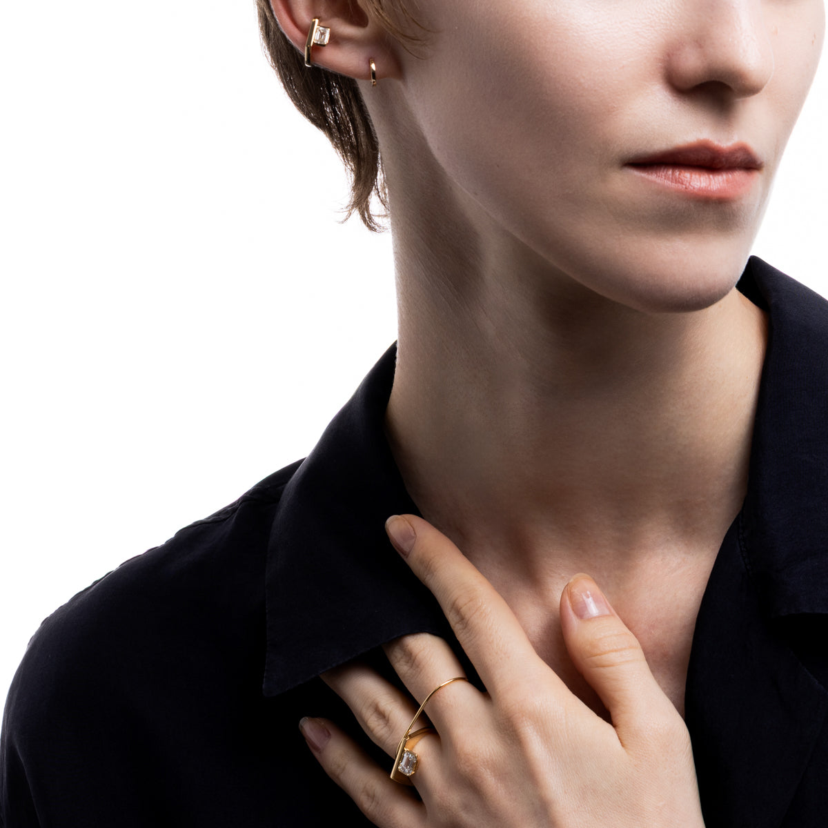 L.a.brown HYPNOTIC Lab Grown Diamond Ear Cuff