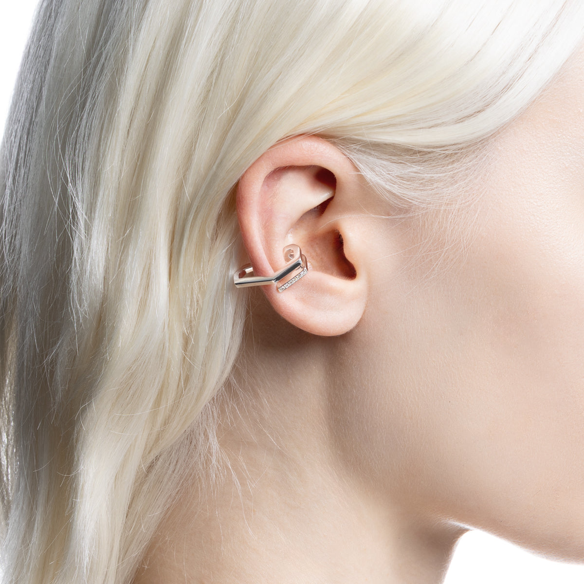 MANHATTAN Polygon Diamond Ear Cuff
