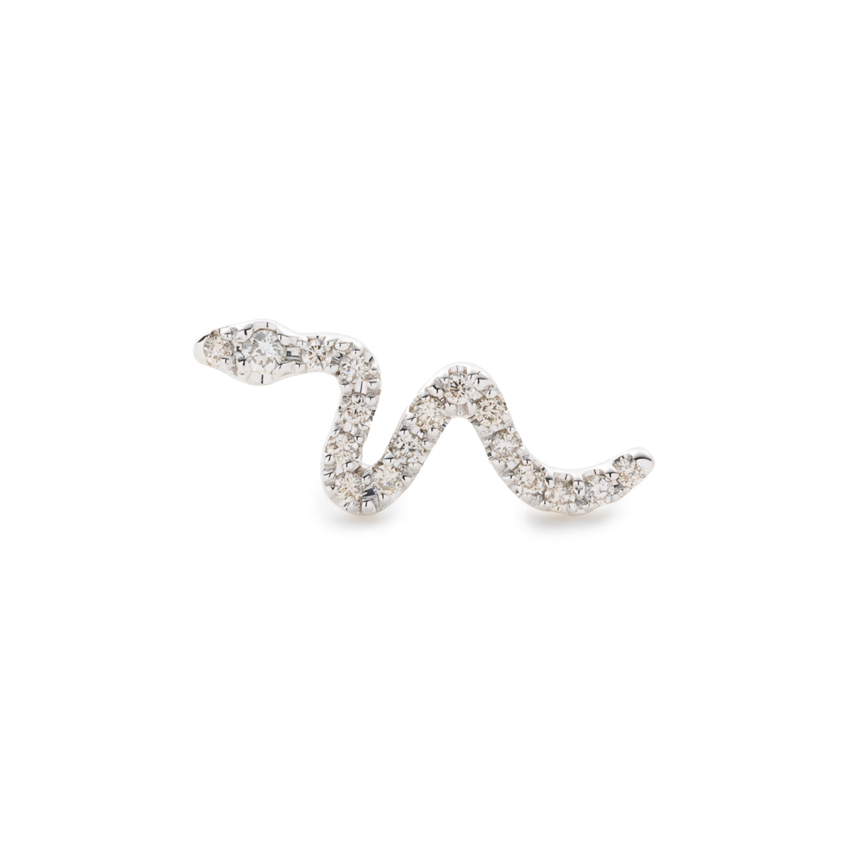 SNAKE KNOT Diamond Earring